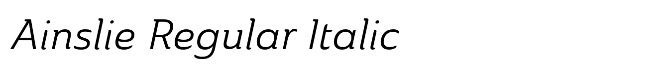 Ainslie Regular Italic